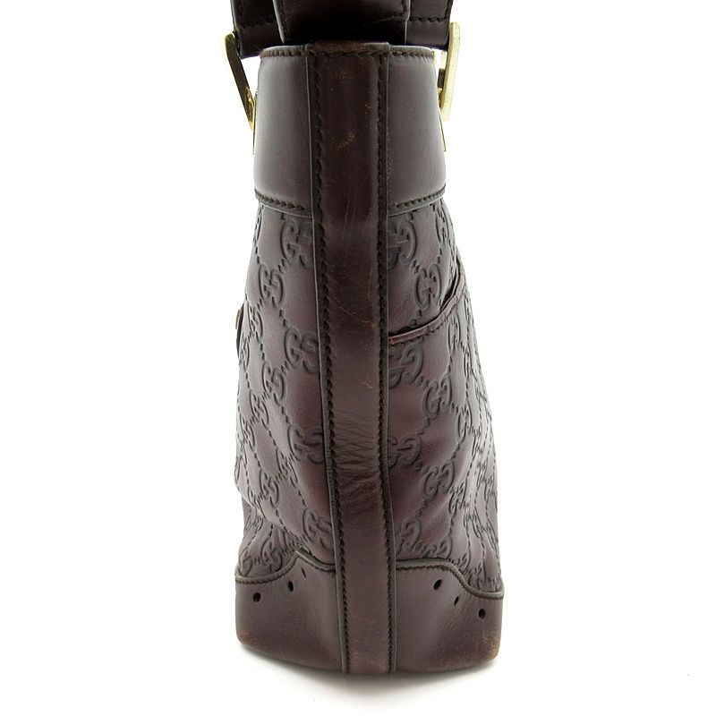 Gucci Horsebit Tote Guccissima Brown — view 3