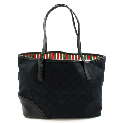 Gucci Tote GG Canvas Leather Black — view 4