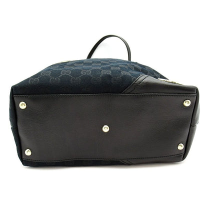 Gucci Tote GG Canvas Leather Black — view 6