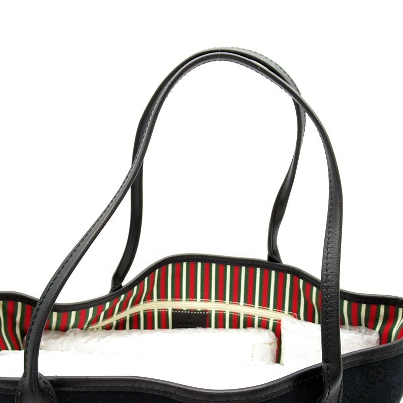 Gucci Tote GG Canvas Leather Black — view 2