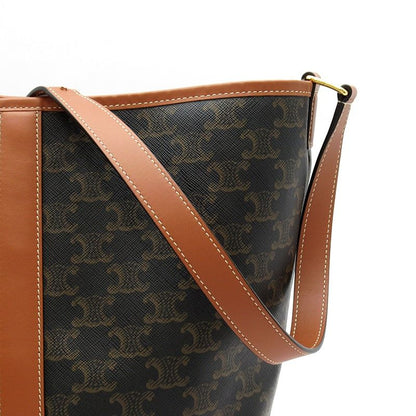 Celine Bucket Triomphe Shoulder Bag Leather — view 2