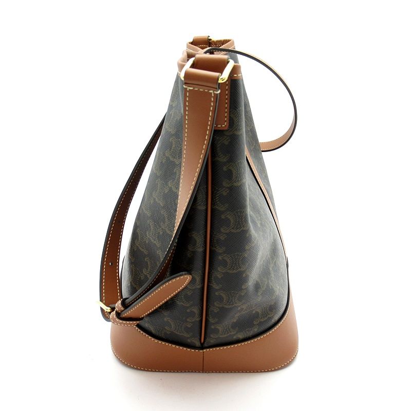 Celine Bucket Triomphe Shoulder Bag Leather — view 5