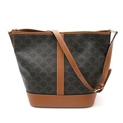 Celine Bucket Triomphe Shoulder Bag Leather — view 4