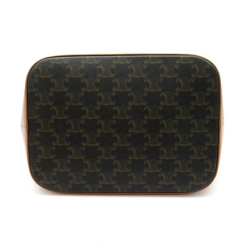 Celine Bucket Triomphe Shoulder Bag Leather — view 6