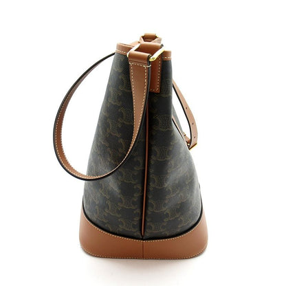 Celine Bucket Triomphe Shoulder Bag Leather — view 3