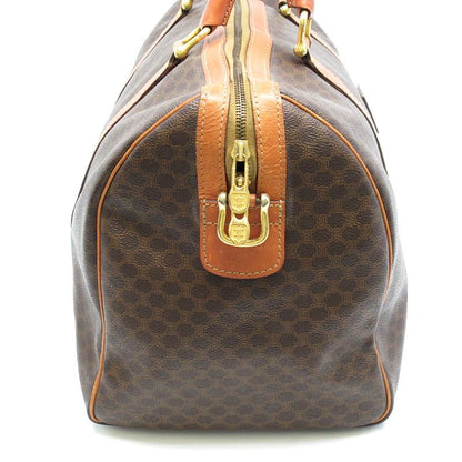 Celine Macadam Boston Bag Leather Brown — view 5