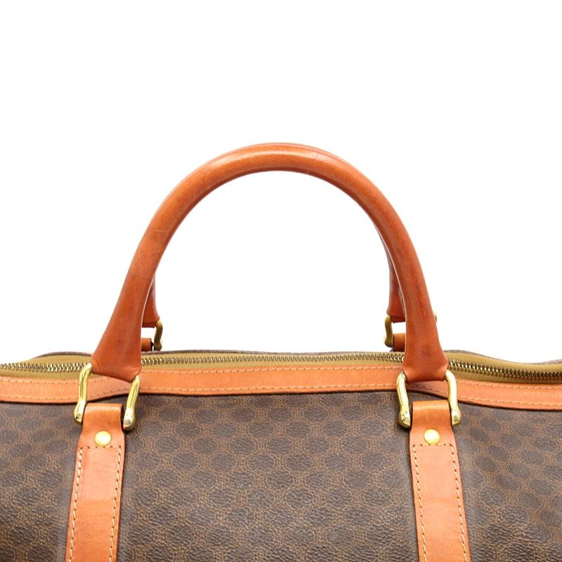 Celine Macadam Boston Bag Leather Brown — view 2