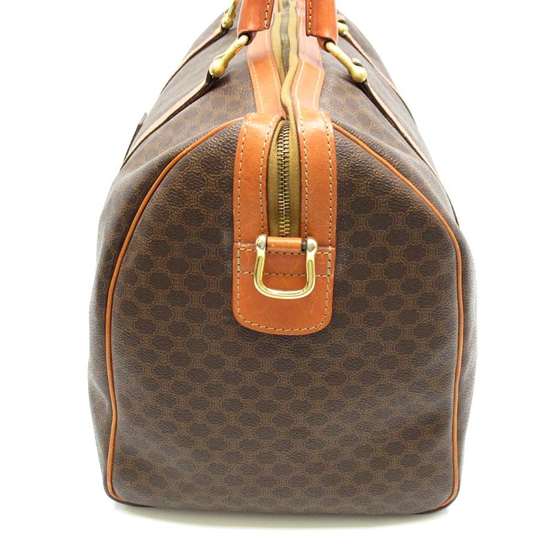 Celine Macadam Boston Bag Leather Brown — view 3