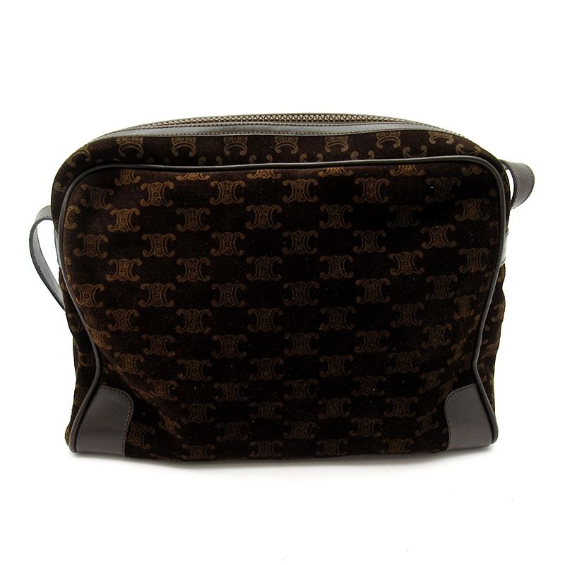 Celine Shoulder Bag Suede Brown — view 4