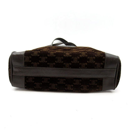 Celine Shoulder Bag Suede Brown — view 6