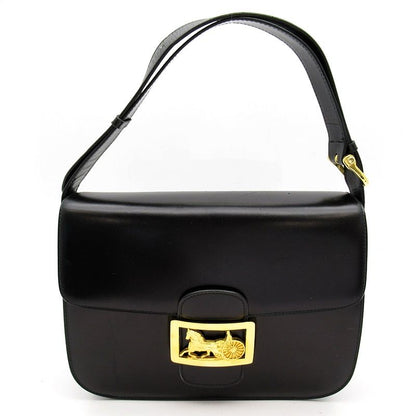 Celine Carriage Shoulder Bag Calf Black