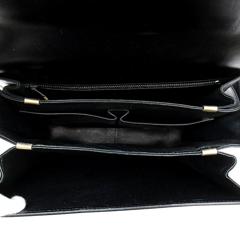 Celine Carriage Shoulder Bag Calf Black — view 7