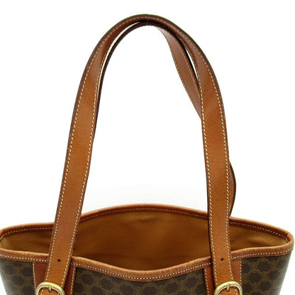 Celine Macadam Handbag Leather Brown — view 2