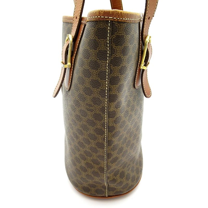 Celine Macadam Handbag Leather Brown — view 3