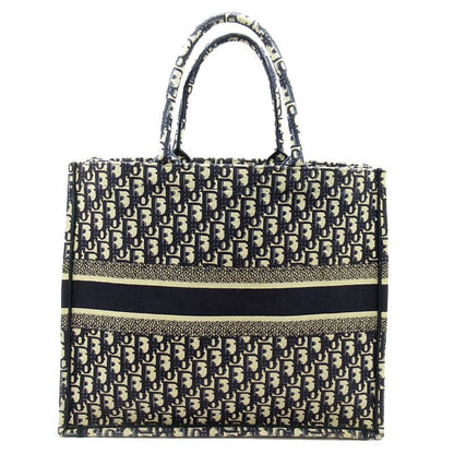 Dior Oblique Book Tote Large Canvas Navy — view 4