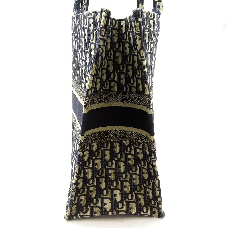 Dior Oblique Book Tote Large Canvas Navy — view 5