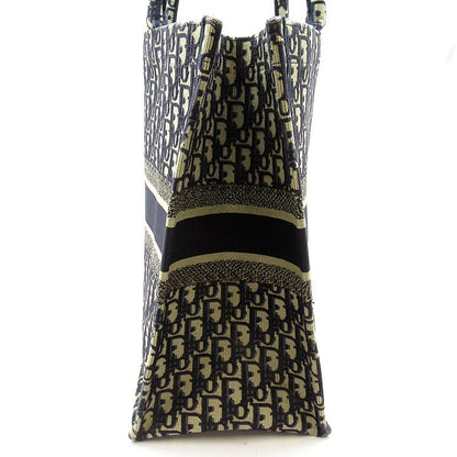 Dior Oblique Book Tote Large Canvas Navy — view 5