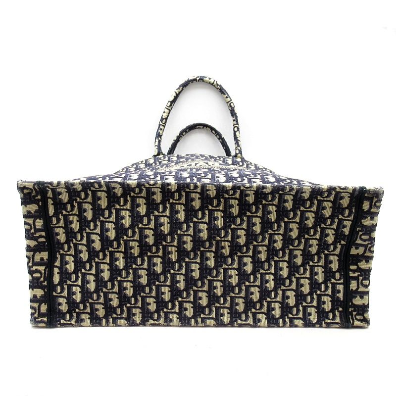 Dior Oblique Book Tote Large Canvas Navy — view 6