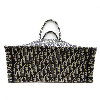 Dior Oblique Book Tote Large Canvas Navy — view 6