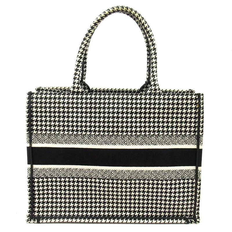 Dior Book Tote Canvas White Black Beauty — view 4