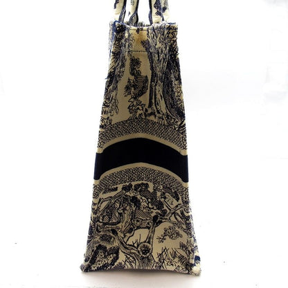 Dior Book Tote Large Toile de Jouy Canvas Navy — view 3