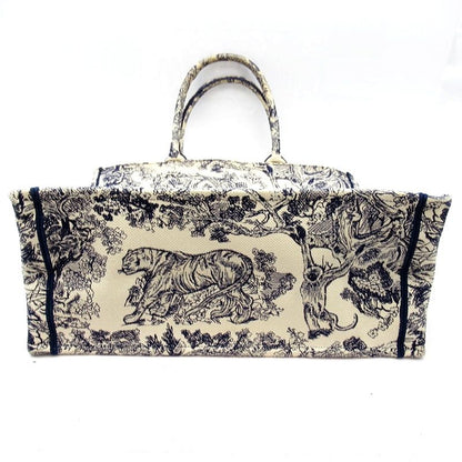 Dior Book Tote Large Toile de Jouy Canvas Navy — view 6