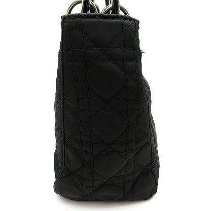 Dior Lady Dior 2-Way Nylon Shoulder Bag Black — view 5
