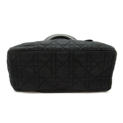 Dior Lady Dior 2-Way Nylon Shoulder Bag Black — view 6
