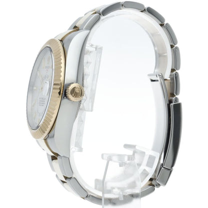 Rolex Sky Dweller Watch Oyster Box 18k Yellow Gold SS White Polished — view 3