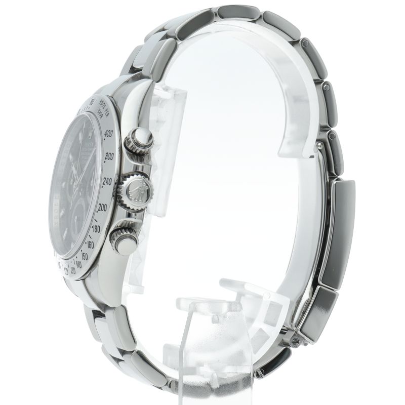 Rolex Cosmograph Daytona Watch Buckle OH Finished Box SS Black — view 3