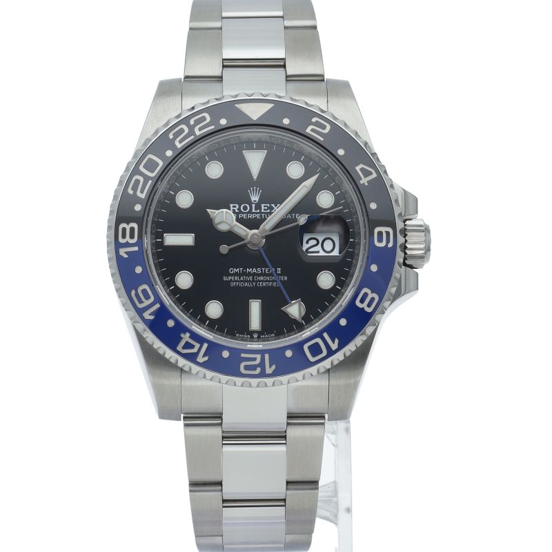 Rolex GMT Master 2 Watch Oyster OH Finished SS Black OH Polished — view 2
