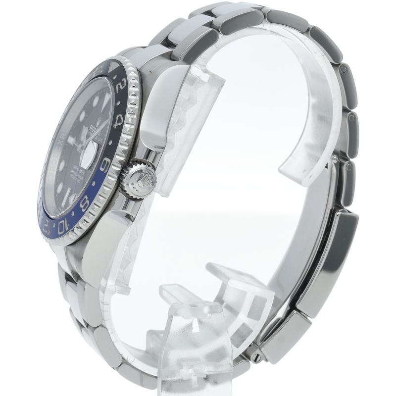 Rolex GMT Master 2 Watch Oyster OH Finished SS Black OH Polished — view 3