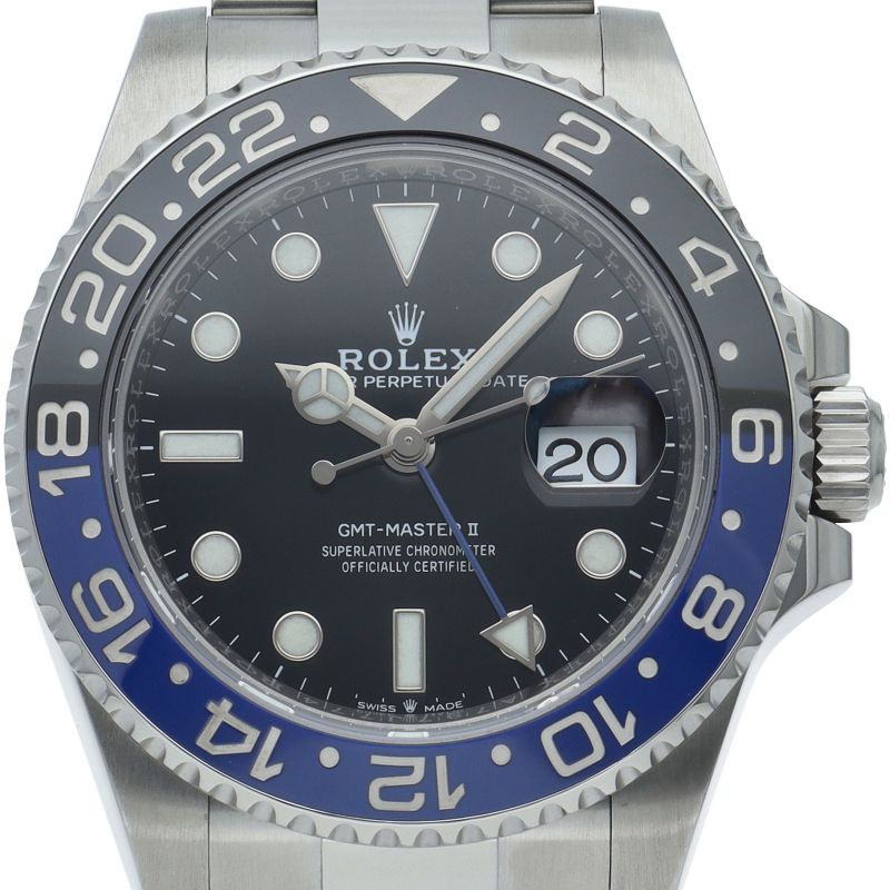 Rolex GMT Master 2 Watch Oyster OH Finished SS Black OH Polished