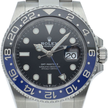Rolex GMT Master 2 Watch Oyster OH Finished SS Black OH Polished