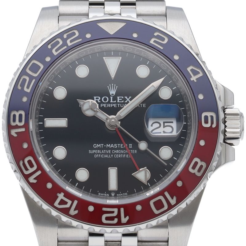 Rolex GMT Master 2 Watch Box SS Black Polished