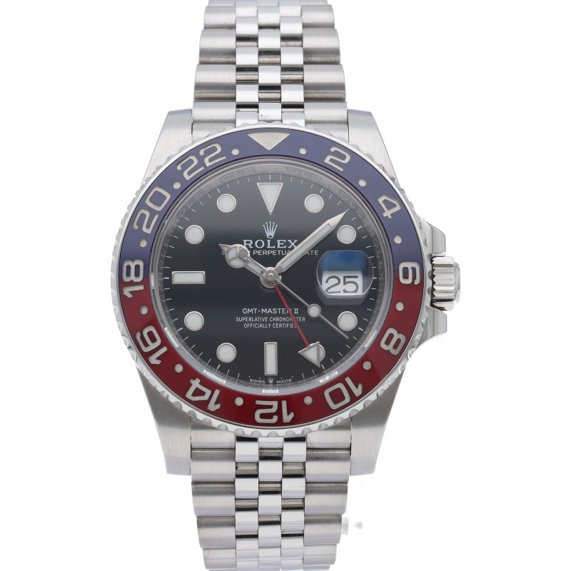 Rolex GMT Master 2 Watch Box SS Black Polished — view 2
