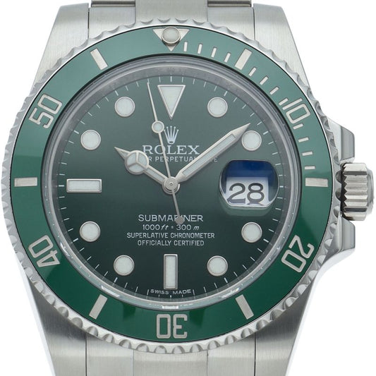 Rolex Submariner Date Watch Green Box SS Polished