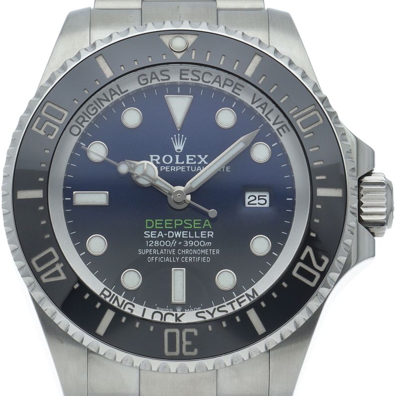 Rolex Sea Dweller Deepsea D Blue Box SS Watch Gradation Polished