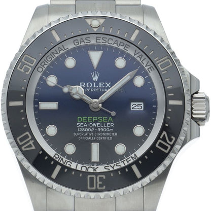 Rolex Sea Dweller Deepsea D Blue Box SS Watch Gradation Polished