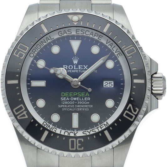 Rolex Sea Dweller Deepsea D Blue Box SS Watch Gradation Polished