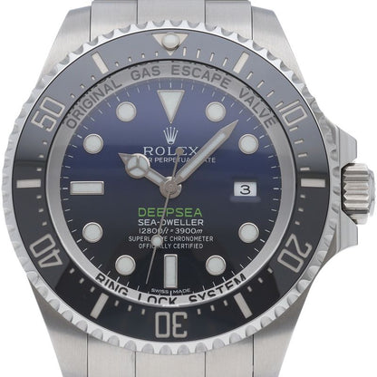 Rolex Sea Dweller Deepsea Watch D Blue Box SS Grass