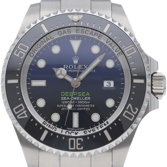 Rolex Sea Dweller Deepsea Watch D Blue Box SS Grass