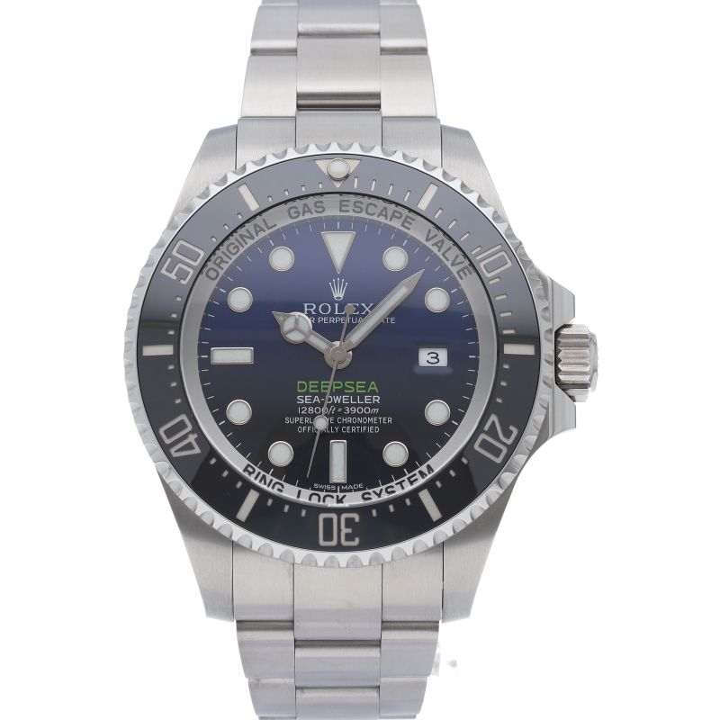 Rolex Sea Dweller Deepsea Watch D Blue Box SS Grass — view 2