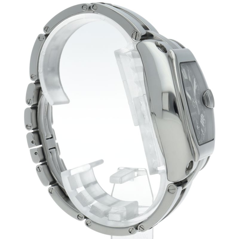 Cartier Roadster XL Chronograph Watch SS Black Polished — view 4