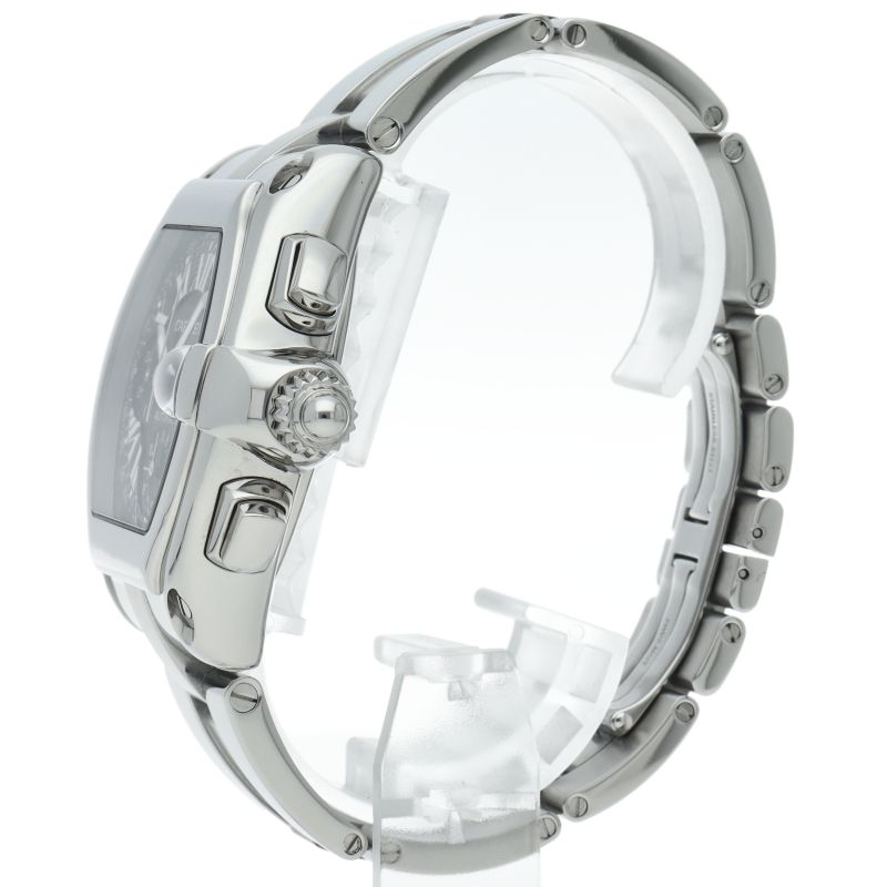 Cartier Roadster XL Chronograph Watch SS Black Polished — view 3