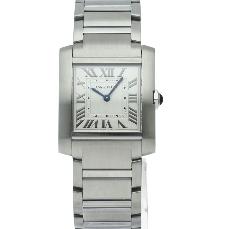 Cartier Tank Francaise Watch Box SS Silver Polished — view 2