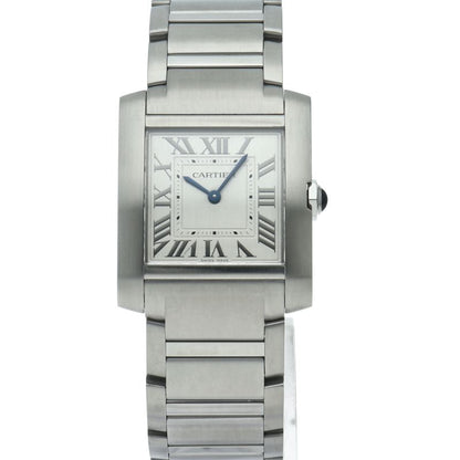 Cartier Tank Francaise Watch Box SS Silver Polished — view 2