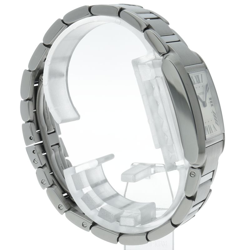 Cartier Tank Francaise Watch Box SS Silver Polished — view 4