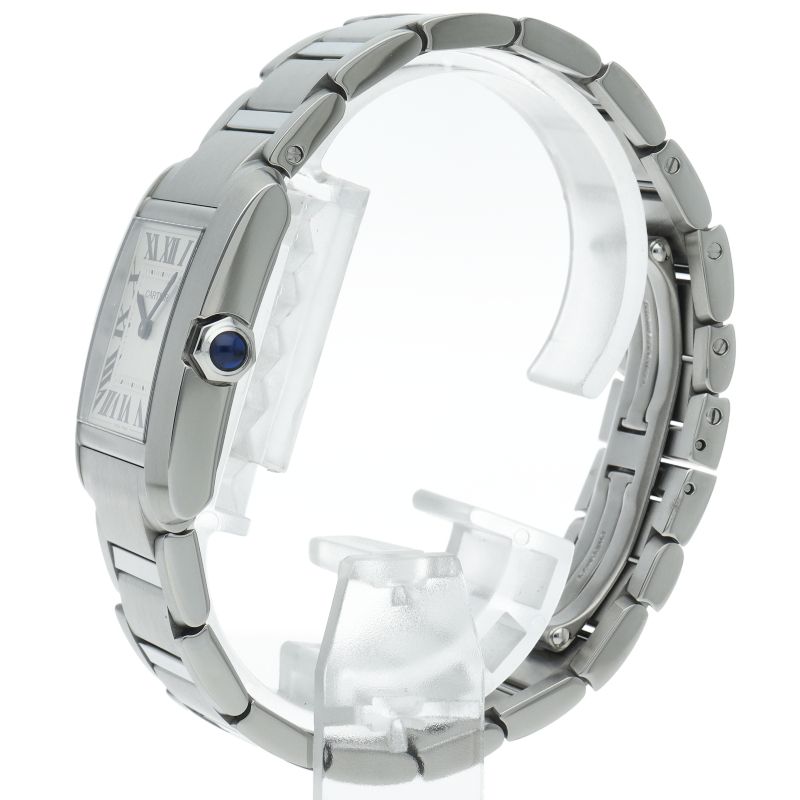 Cartier Tank Francaise Watch Box SS Silver Polished — view 3