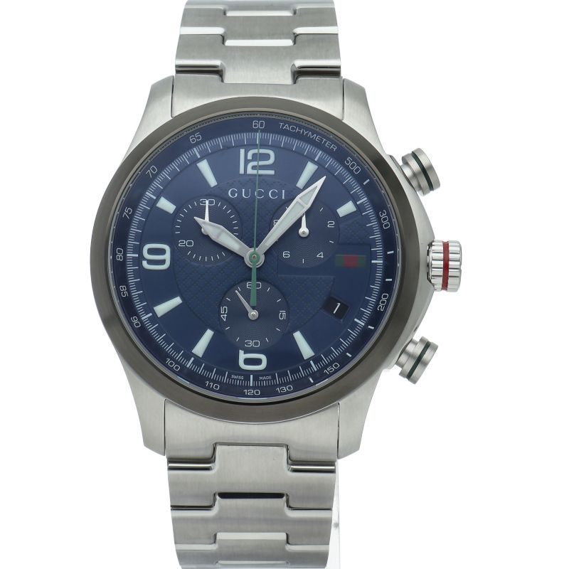 Gucci G-timeless Chrono Watch 126.2 Box SS Blue — view 2